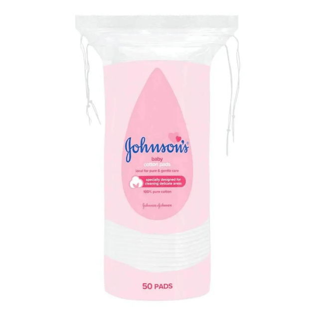 JOHNSONS PURE COTTON MAKE UP PADS 50