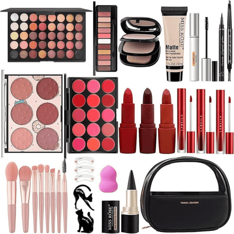 MISS ROSE FASHION BLACK MAKEUP SET