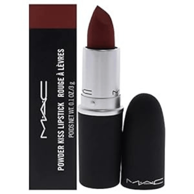 MAC POWDER KISS LIPSTICK IN DUBONNET BUZZ 3g