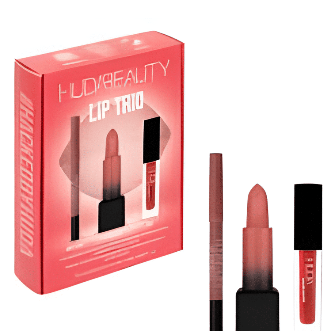 HUDA BEAUTY LIP TRIO SET OF 3