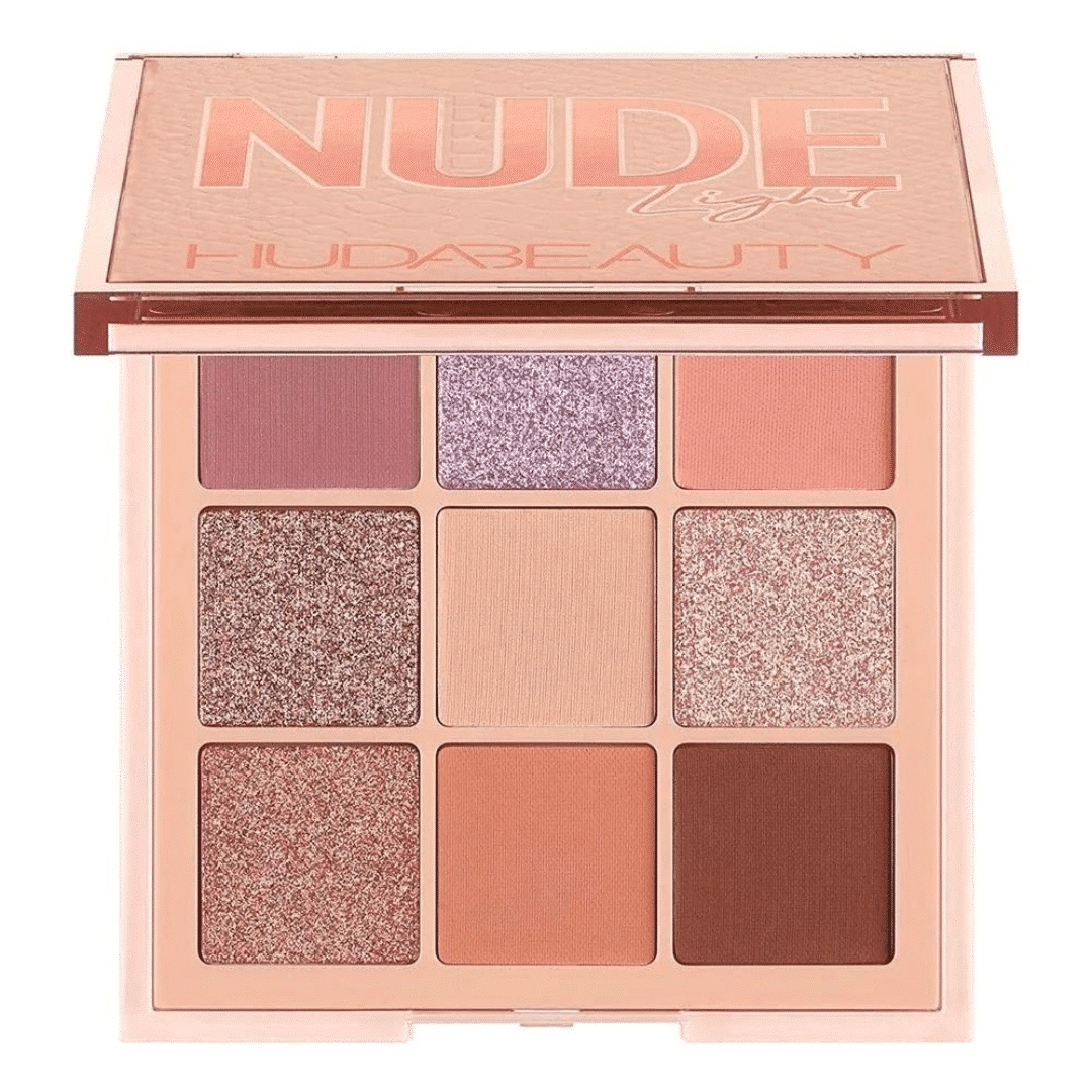 HUDA BEAUTY MINI EYESHADOW PALLETE IN MEDIUM NUDE SHADES