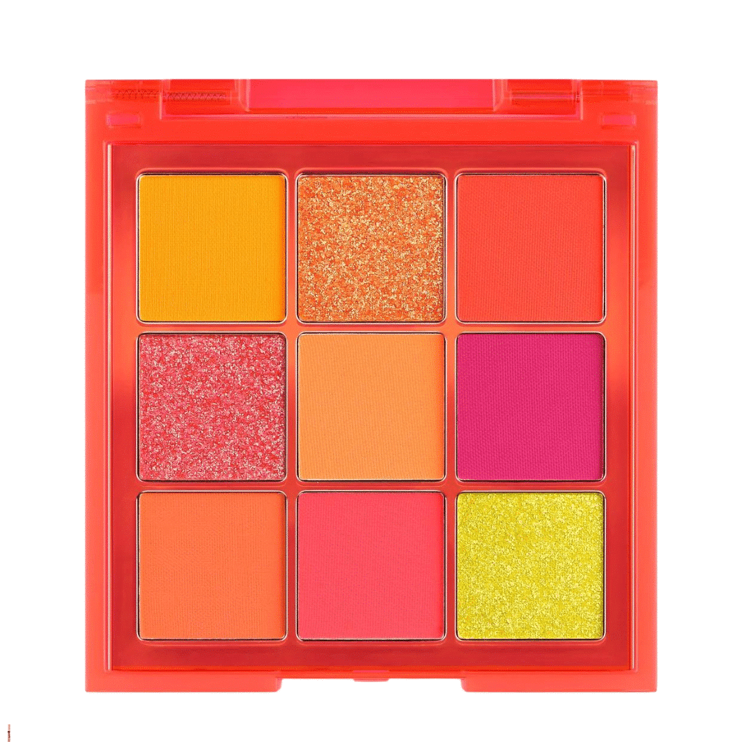 HUDA BEAUTY EYESHADOW PALLETE IN NEON ORANGE OBSESSION