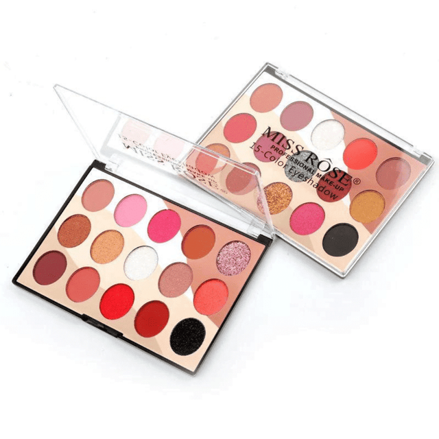 MISS ROSE 15 COLOR EYESHADOW PALLETE 01