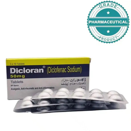 DICLORAN TABLET (DICLOFENAC SODIUM) 50mg PACK OF 150 TABLETS