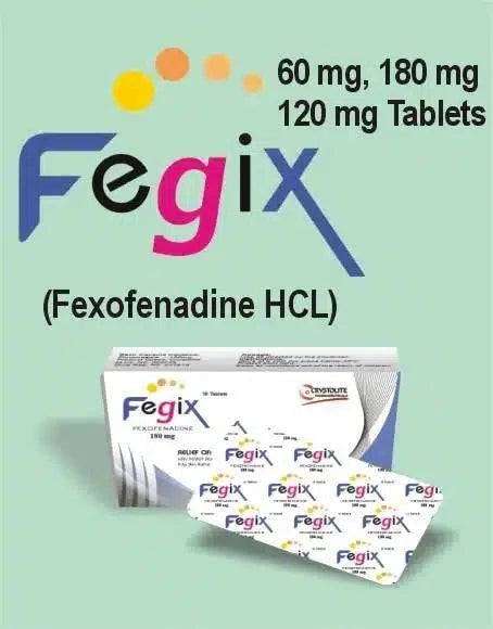 FEGIX TABLETS 180mg PACK OF 10 TABLETS - dermatologists.pk