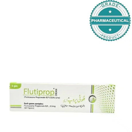 FLUTIPROP CREAM (FLUTICASONE PROPIONATE) 5gram - dermatologists.pk