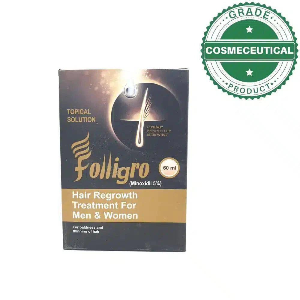 FOLLIGRO HAIR REGROWTH TREATMENT FOR MEN AND WOMEN 60ml - dermatologists.pk