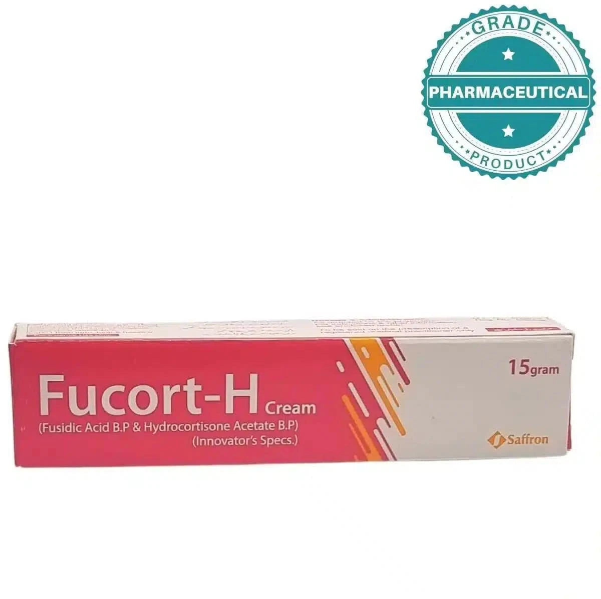 FUCORT-H  CREAM (FUSIDIC ACID B.P AND HYDROCORTISONE ACETATE B.P) 15gram - dermatologists.pk