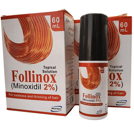 Follinox Topical solution 60mL MINOXIDIL 2%