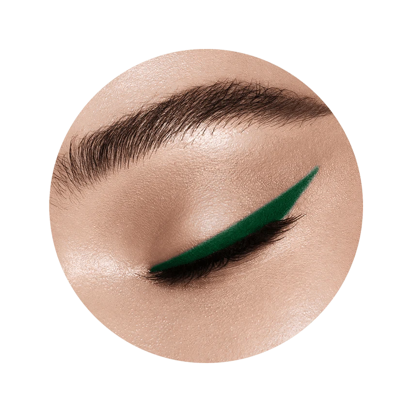 Aqua Color Line Cake Eyeliner Green