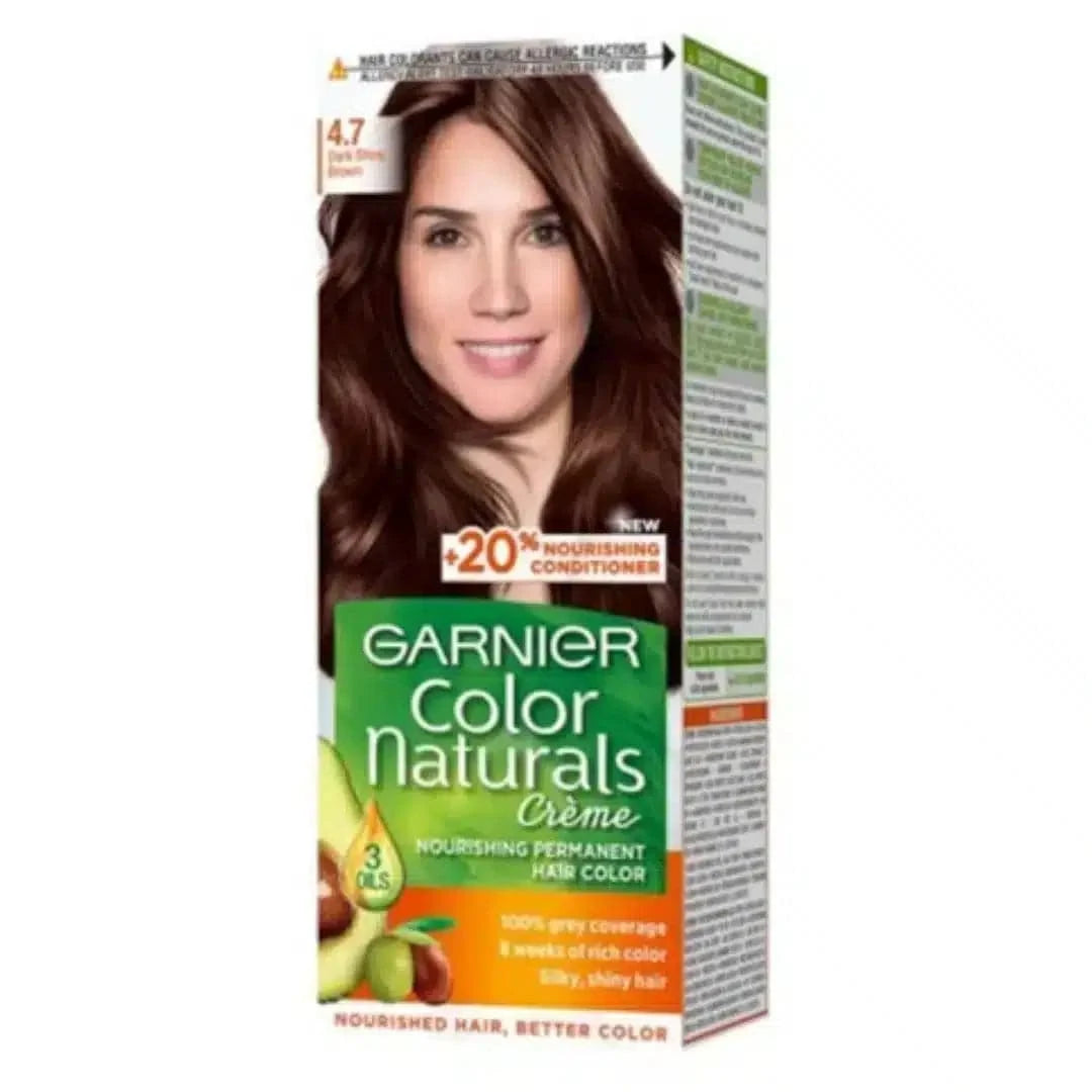 GARNIER COLOR NATURALS 4.15 BROWNIE CHOCOLATE HAIR COLOR 112 ml - dermatologists.pk