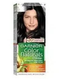 GARNIER COLOR NATURALS NOURISHMENT PERMANENT HAIR COLOR CREAM-NATURAL BLACK 1 SET - dermatologists.pk