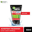 GARNIER MEN ACNO FIGHT FACE WASH 50ml - dermatologists.pk