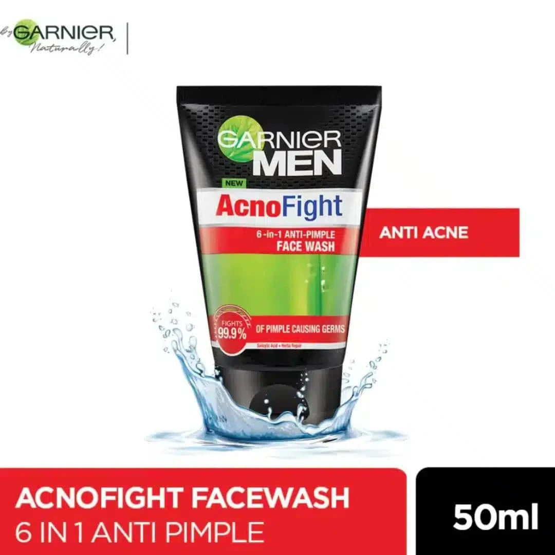 GARNIER MEN ACNO FIGHT FACE WASH 50ml - dermatologists.pk