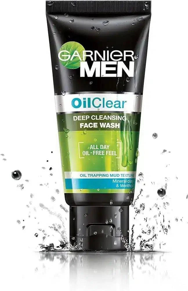 GARNIER MEN OIL CLEAR DEEP CLEANSING FACE WASH 100ML - dermatologists.pk