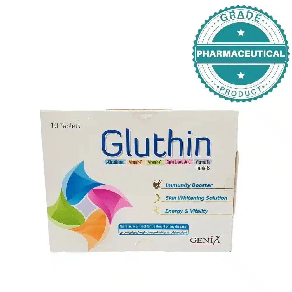 GLUTHIN TABLETS PACK OF 10 TABLETS - dermatologists.pk