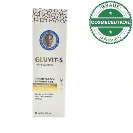 GLUVIT-S SKIN BRIGHTENING AND LIGHTENING VITAMIN C SERUM 30ml - dermatologists.pk