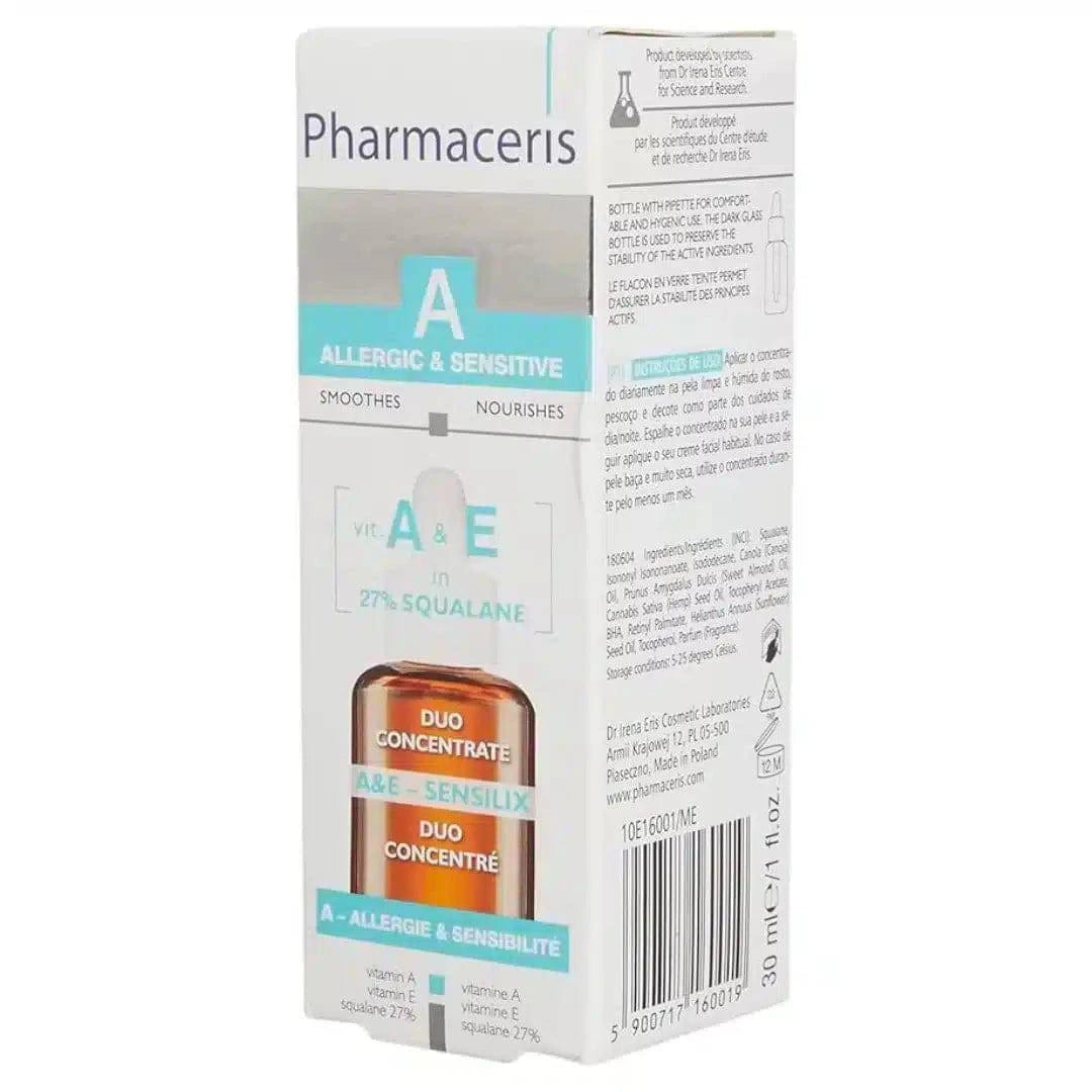 PHARMACERIS A A&E Sensilix Duo Concentrate Vitamins A & E (30ml) | For Sensitive Skin | Dermatologists.pk - dermatologists.pk