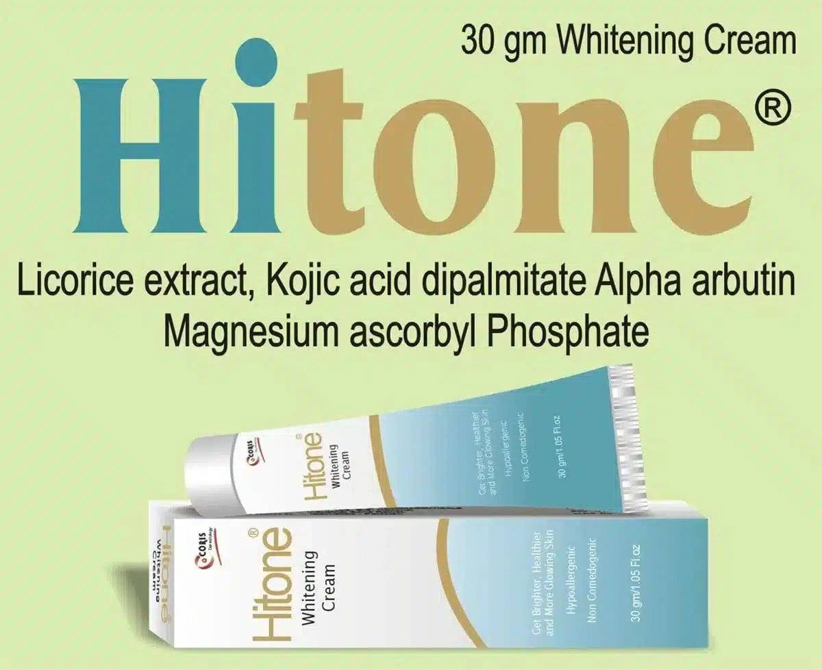 HITONE WHITENING CREAM 30gm - dermatologists.pk