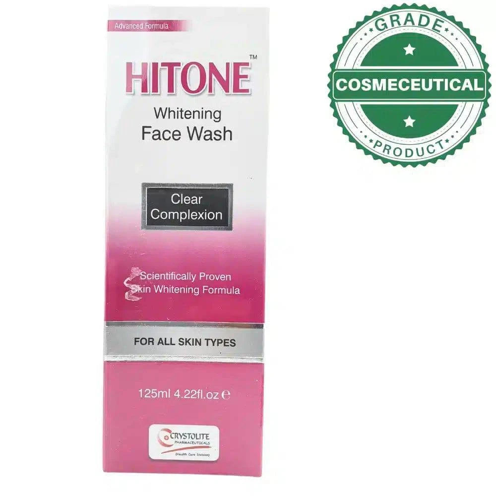 HITONE WHITENING FACE WASH CLEAR  COMPLEXION 125ml - dermatologists.pk