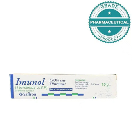 IMUNOL OINTMENT (TACORLIMUS U.S.P) 10gram - dermatologists.pk