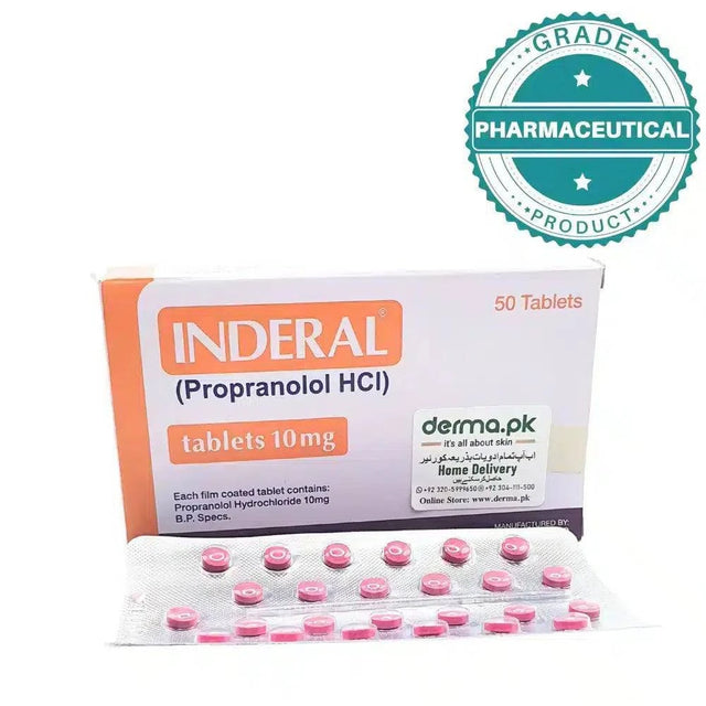 INDERAL TABLETS 10mg PACK OF 50 TABLETS