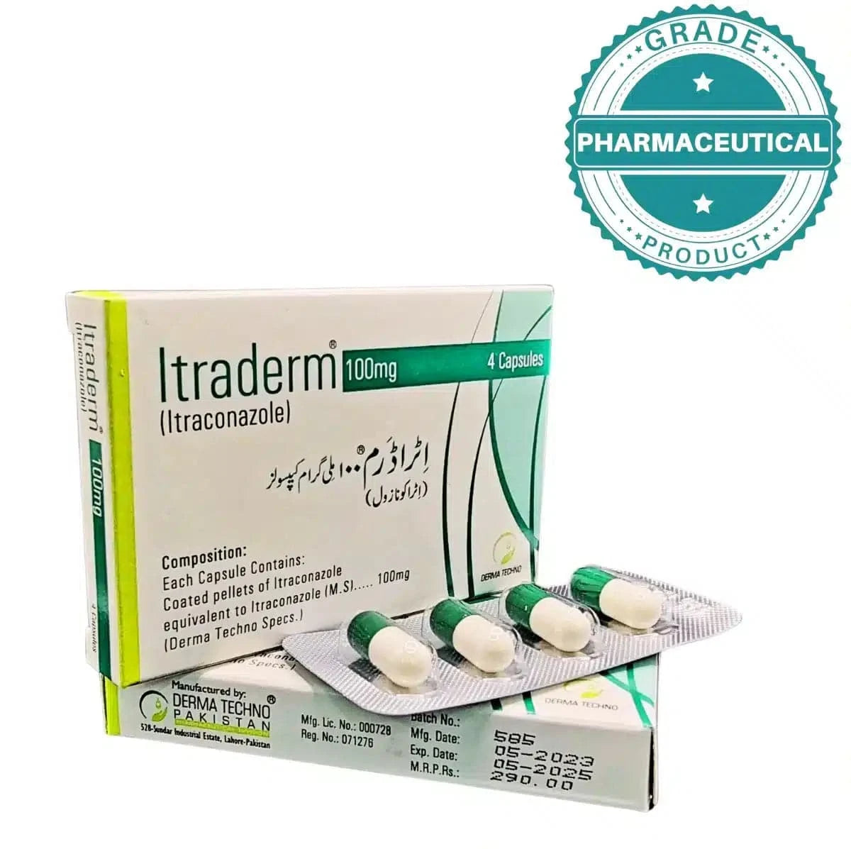 ITRADERM CAPSULE 100mg (ITRACONAZOLE)