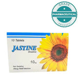 JASTINE TABLETS 10mg PACK OF 10 TABLETS - dermatologists.pk