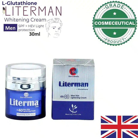 LITERMAN L-GLUTATHIONE MEN SKIN LIGHTENING CREAM SPF 40