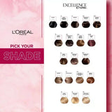 L'OREAL EXCELLENCE CREME - 6.7 CHOCOLATE BROWN HAIR COLOR - dermatologists.pk