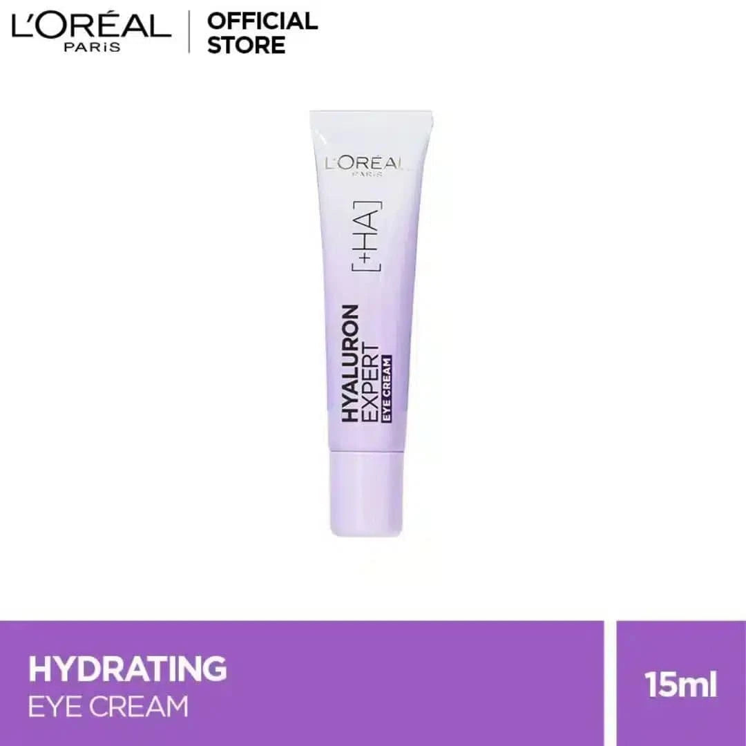 L'OREAL PARIS- HYALURON EXPERT, REPLUMPING MOISTURIZING EYE CREAM 15ml - dermatologists.pk