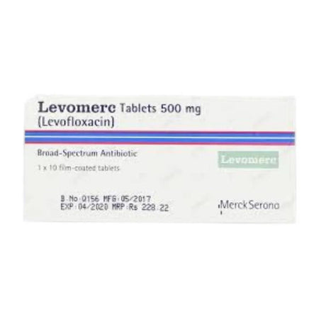 Levomerc Tablets 500Mg (1 Box = 1 Strip)(1 Strip = 10 Tablets)