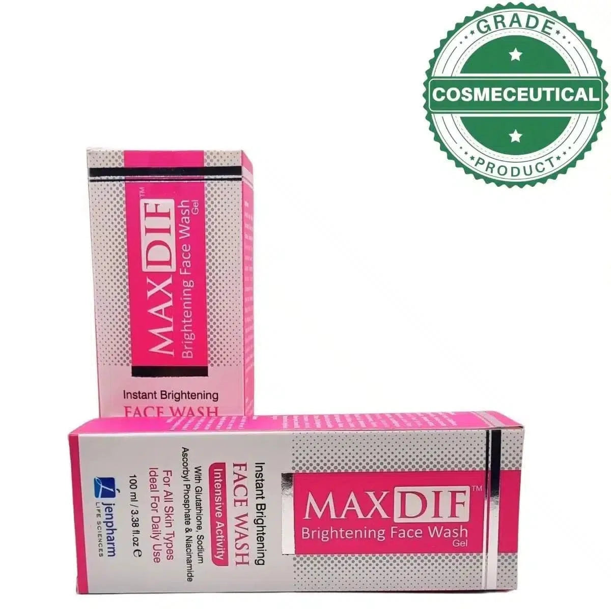 MAXDIF BRIGHTENING FACE WASH GEL 100ml - dermatologists.pk