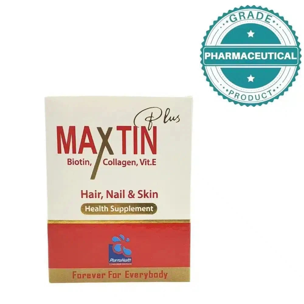 MAXTIN PLUS HAIR NAIL AND SKIN HEALTH SUPPLEMENT | PACK OF 10 - dermatologists.pk