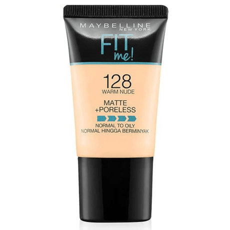 MAYBELLINE FIT ME LIQUID FOUNDATION IN 128 WARM NUDE