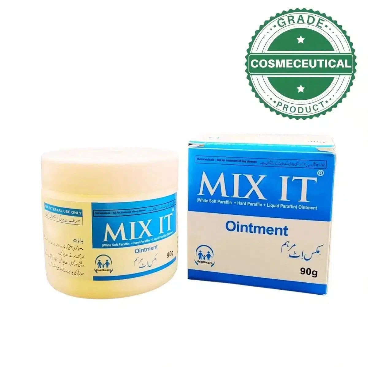 MIX IT OINTMENT (WHITE SOFT PARAFFIN, HARD PARAFFIN, LIQUID PARAFFIN) 90g - dermatologists.pk