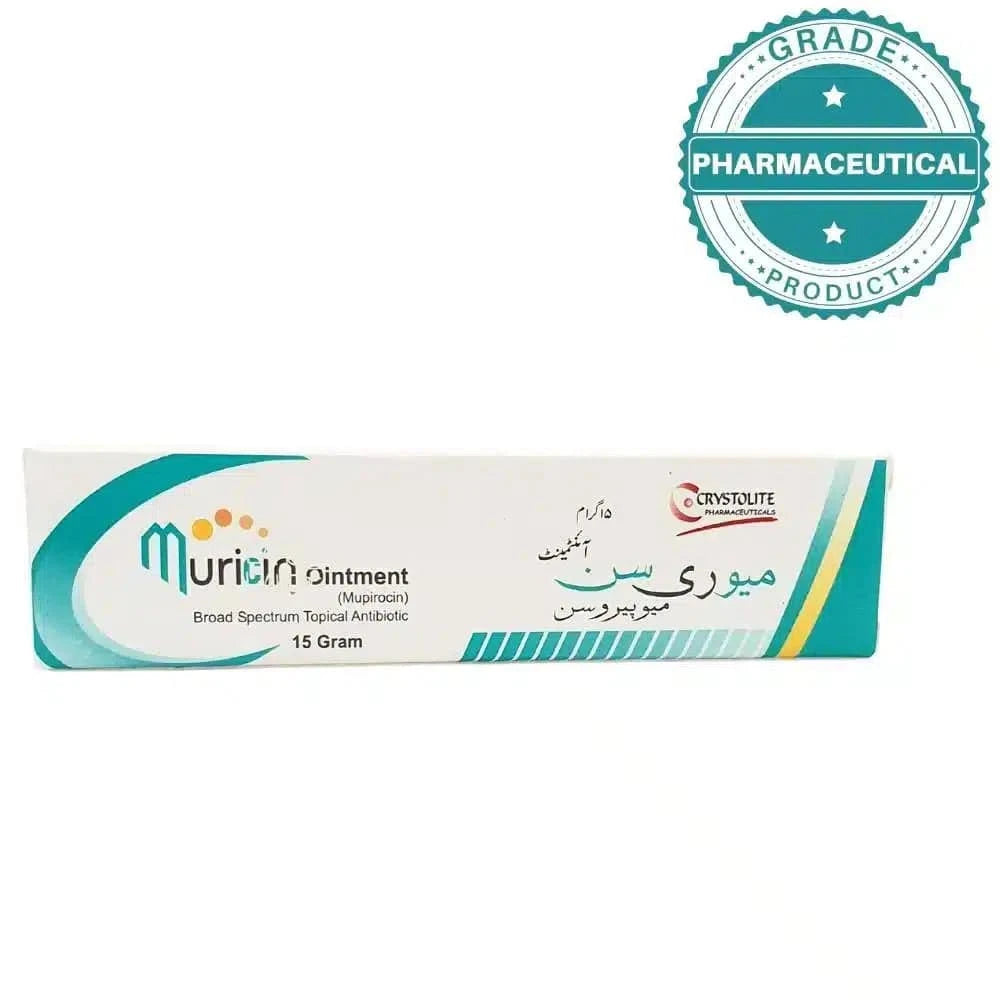 MURICIN OINTMENT (MUPIROCIN) 15g - dermatologists.pk