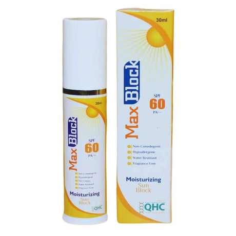 Max block spf 60 moisturizing sunblock