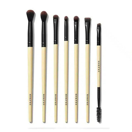 EARTH TO BABE 7-PIECE BAMBOO EYE BRUSH SET BY MORPHE - dermatologists.pk