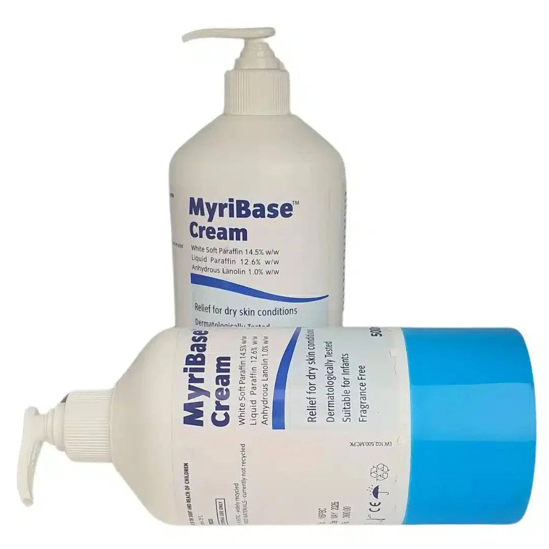 Myribase Cream 500ml Pump Bottle by Penlan Healthcare - Soothing Relief for Dry Skin Conditions|Dermatologists.pk