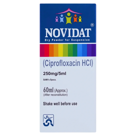 Novidat 60Ml Suspension 250Mg/5Ml