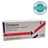 ORATANE TABLETS (ISOTRETIOIN) 20mg PACK OF 30 SOFT GELATIN CAPSULES - dermatologists.pk