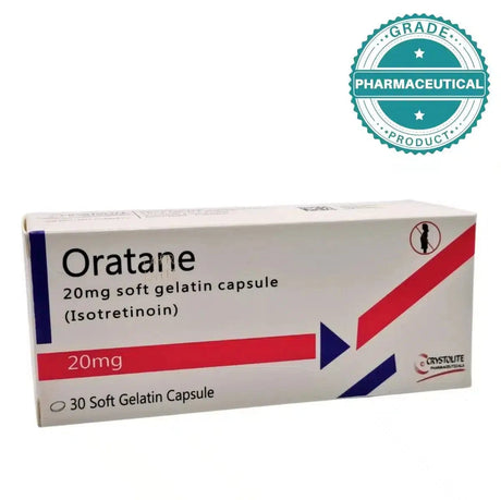 ORATANE TABLETS (ISOTRETIOIN) 20mg PACK OF 30 SOFT GELATIN CAPSULES - dermatologists.pk