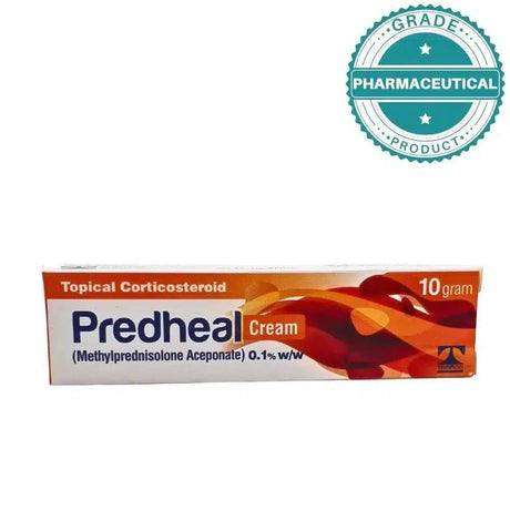 PREDHEAL CREAM (METHYLPREDNISOLONE ACEPONATE) 10g - dermatologists.pk