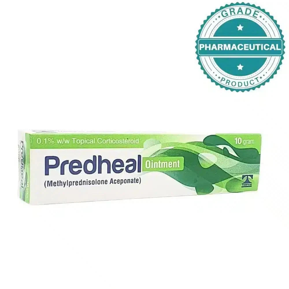 PREDHEAL OINTMENT (METHYLPREDNISOLONE ACEPONATE) 10gram - dermatologists.pk