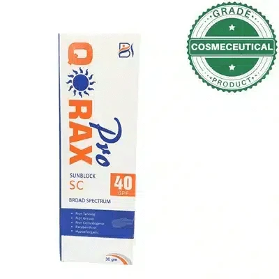 PRO QORAX SUNBLOCK SPF 40 SC BROAD SPECTRUM 30gm - dermatologists.pk