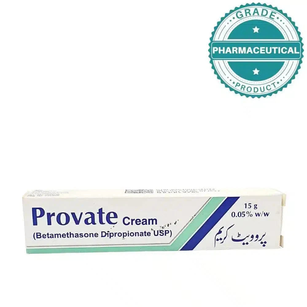 PROVATE CREAM (BETAMETHASONE DIPROPIONATE USP) 15gram - dermatologists.pk