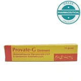 PROVATE-G OINTMENT (BETAMETHASONE DIPROPIONATE U.S.P AND GENTAMICIN SULPHATE U.S.P) 15gram - dermatologists.pk