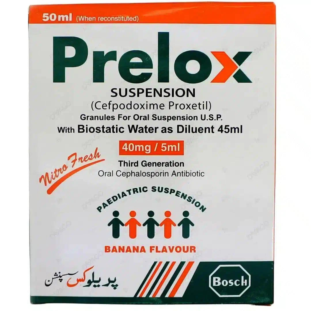 Prelox 50Ml Suspension 40Mg