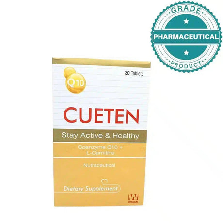 Q10 CUETEN STAY ACTIVE AND HEALTHY DIETARY SUPPLEMENT 30 TABLETS - dermatologists.pk